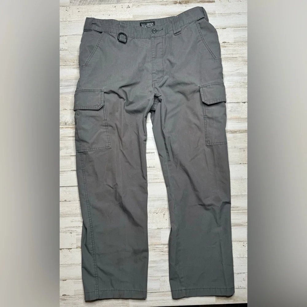 Midway USA Men's Military Gray Tactical Ripstop Cargo Pants 38x30